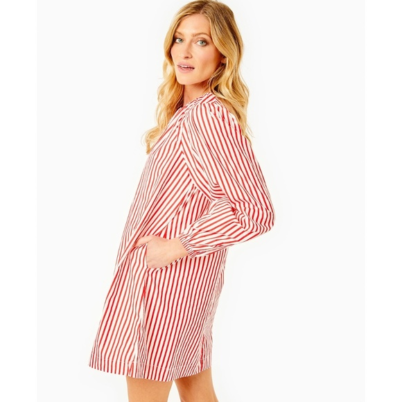 Cotton Poplin Port Dress | Addison Bay - Picture 3 of 5